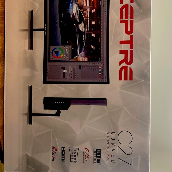 New Sceptre C27 Curved Business Pro Monitor - Picture 1 of 4